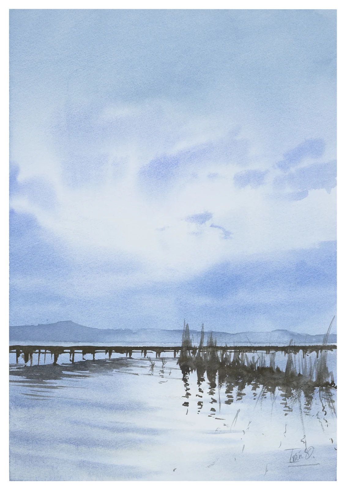 Silencio I - Azul — original